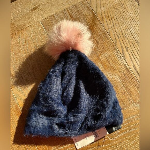 Anthropologie Fuzzy Faux Fur Pom Beanie NWT main image 4